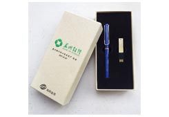 商務(wù)禮品定制--蘇州銀行禮品定制-凌美筆+16GU盤(pán)