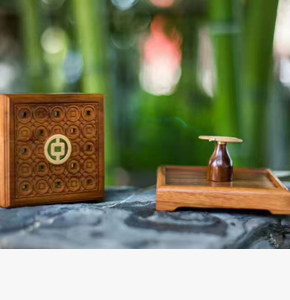 房地產(chǎn)開盤禮品-工商銀行禮品定制-紅木盤香盒+盤香