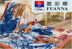 房地產(chǎn)認(rèn)籌禮品--富安娜家紡--法蘭絨毛毯-糜鹿風(fēng)情