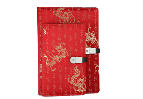 商務(wù)禮品 · 絲綢無(wú)線電源筆記本