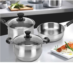 房地產(chǎn)簽約禮品-艾鉑赫廚房三件套-湯鍋+煎鍋+奶鍋