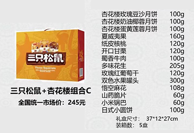 中秋福利大禮包，中秋節(jié)禮品，中糧三只松鼠大禮包
